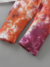 Load image into Gallery viewer, 3 Pieces Set Baby Girls Solid Color Rompers Tie Dye Pants And Bow Headwear Wholesale 75016840
