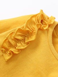 Load image into Gallery viewer, 3 Pieces Set Baby Girls Solid Color Print Rompers And Flower Pants And Bow Headwear Wholesale 89266806
