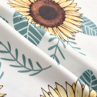 Load image into Gallery viewer, 3 Pieces Set Baby Girls Flower Print Vests Waistcoats Solid Color Shorts And Bow Headwear Wholesale 01027474
