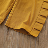 Load image into Gallery viewer, 3 Pieces Baby Girl Sunflower Top &amp; Ruffle Suspender Pants &amp; Headband Wholesale 52126428
