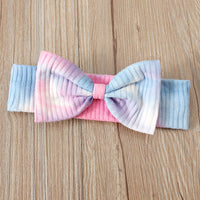 Load image into Gallery viewer, 3 Pieces Baby Girl Tie Dye Set Flared Sleeve Ribbed Bodysuit &amp; Trousers &amp; Headband Wholesale 49614999
