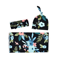 Load image into Gallery viewer, 3 Pieces Baby Print Swaddles Blanket &amp; Hat &amp; Headband Set Wholesale 79704666
