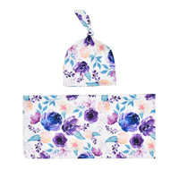 Load image into Gallery viewer, 3 Pieces Baby Print Swaddles Blanket &amp; Hat &amp; Headband Set Wholesale 79704666
