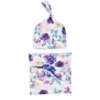 Load image into Gallery viewer, 3 Pieces Baby Print Swaddles Blanket &amp; Hat &amp; Headband Set Wholesale 79704666
