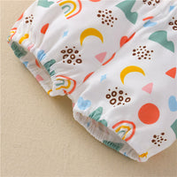 Load image into Gallery viewer, 3 Pieces Eco Baby Rainbow Set Bodysuit Shorts Headband Wholesale 57153725

