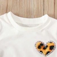 Load image into Gallery viewer, 3 Pieces Infant Toddler Girl Set Love Heart Top &amp; Leopard Pants &amp; Headband Wholesale 89494990
