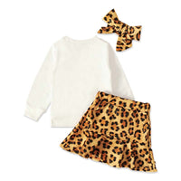 Load image into Gallery viewer, 3 Pieces Infant Toddler Girl Set Love Heart Top &amp; Leopard Pants &amp; Headband Wholesale 89494990
