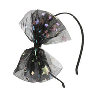 Load image into Gallery viewer, 3 Pieces Kid Girl Halloween Sequins &amp; Mesh Bow Decor Headband Wholesale 07855872
