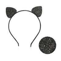 Load image into Gallery viewer, 3 Pieces Kid Girl Halloween Sequins &amp; Mesh Bow Decor Headband Wholesale 07855872
