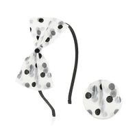 Load image into Gallery viewer, 3 Pieces Kid Girl Halloween Sequins &amp; Mesh Bow Decor Headband Wholesale 07855872
