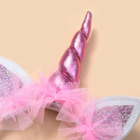 Load image into Gallery viewer, 3 Pieces Kid Girl Perform Sequins Star Skirt &amp; Unicorn Headband &amp; Magic Wand Wholesale 99865771
