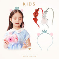 Load image into Gallery viewer, 3 Pieces Kid Girl Sequins Pom Pom Headband Wholesale 82375873
