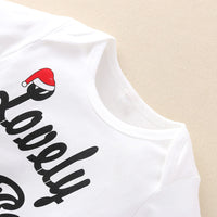 Load image into Gallery viewer, 3 Pieces Set Baby Girls Letters Print Rompers Solid Color Pants And Bow Headwear Wholesale 79936576
