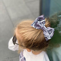 Load image into Gallery viewer, 3 Pieces Toddler Kid Girl Snake Skin Colorblock Set Top &amp; Skirt &amp; Headband Wholesale 59212456
