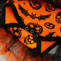 Load image into Gallery viewer, Baby Girls Expression Print Halloween Dresses Wholesale 73717549
