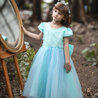 Load image into Gallery viewer, Kid Girls Color-blocking Butterfly Bow Birthday Party Princess Dresses Wholesale 221216234
