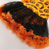 Load image into Gallery viewer, Baby Girls Expression Print Halloween Dresses Wholesale 73717549
