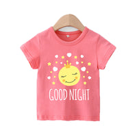 Load image into Gallery viewer, Baby Kid Girls Letters Flower Love heart Animals Star Unicorn Print T-Shirts Wholesale 013911979
