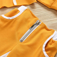 Load image into Gallery viewer, 2 Pieces Set Baby Girls Color-blocking Hoodies Swearshirts And Pants Wholesale 61287501
