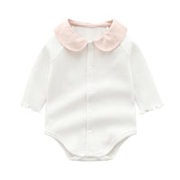 Load image into Gallery viewer, Baby Girls Muslin&amp;Ribbed Rompers Wholesale 29187536
