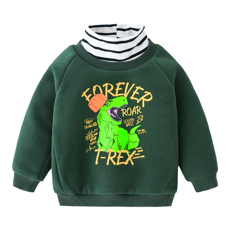 Kid Boys Letters Dinosaur Cartoon Hoodies Swearshirts Wholesale 41108376