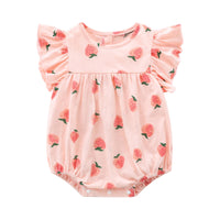 Load image into Gallery viewer, Baby Girls Solid Color Fruit Rompers Wholesale 416910812
