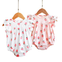 Load image into Gallery viewer, Baby Girls Solid Color Fruit Rompers Wholesale 416910812
