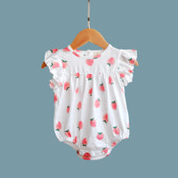 Load image into Gallery viewer, Baby Girls Solid Color Fruit Rompers Wholesale 416910812

