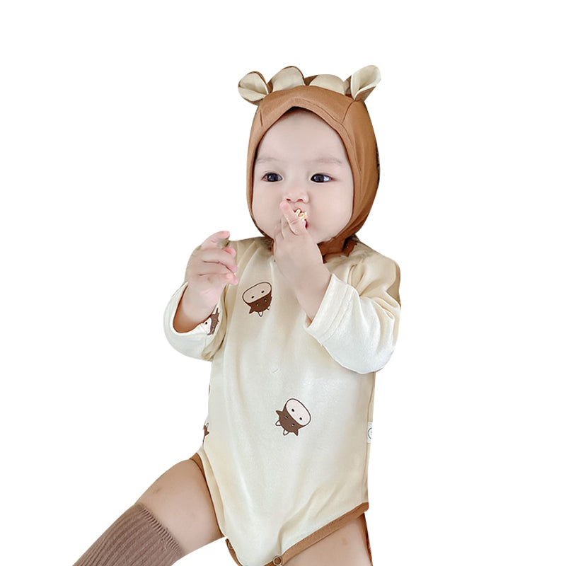 2 Pieces Set Baby Unisex Cartoon Hats And Rompers Wholesale 418912452