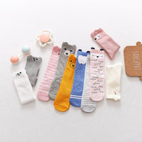 Load image into Gallery viewer, Baby Kid Girls Boys Striped Letters Color-blocking Animals Cartoon Print Accessories Socks Wholesale 428910377

