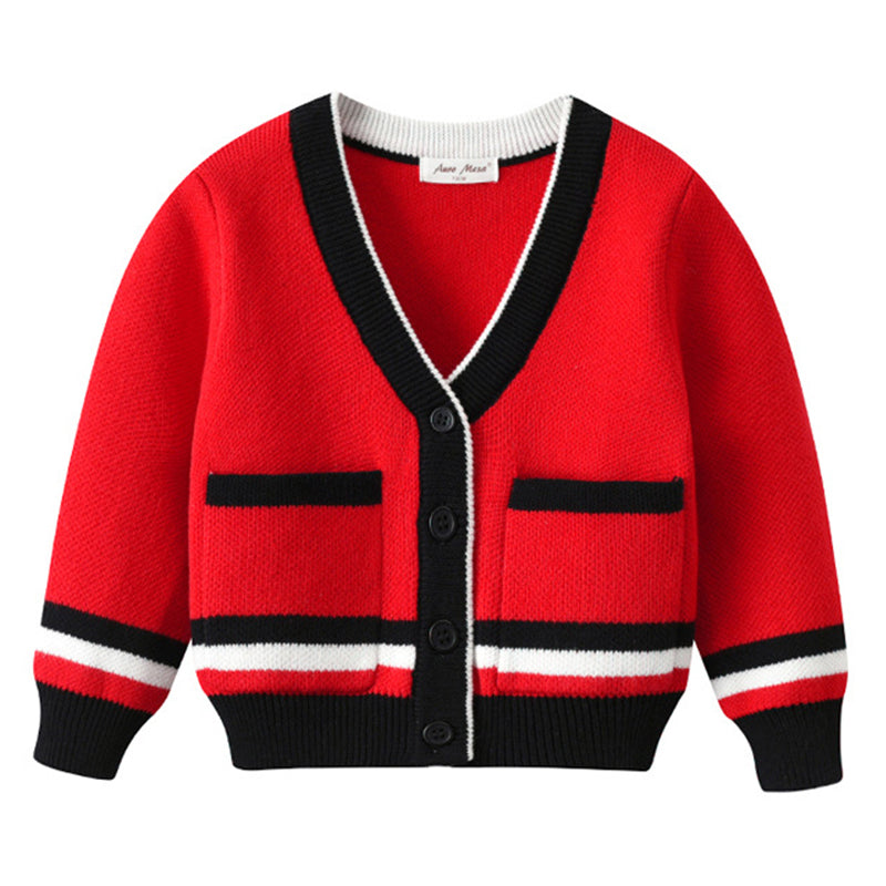 Baby Kid Unisex Striped Crochet Jackets Outwears Wholesale 44229562