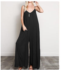 Load image into Gallery viewer, Women Solid Color Suspender Jumpsuits Wholesale 44959474
