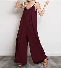 Load image into Gallery viewer, Women Solid Color Suspender Jumpsuits Wholesale 44959474
