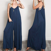 Load image into Gallery viewer, Women Solid Color Suspender Jumpsuits Wholesale 44959474
