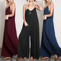 Load image into Gallery viewer, Women Solid Color Suspender Jumpsuits Wholesale 44959474
