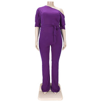 Load image into Gallery viewer, Women Solid Color Ribbon Jumpsuits Wholesale 45989421
