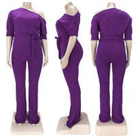 Load image into Gallery viewer, Women Solid Color Ribbon Jumpsuits Wholesale 45989421
