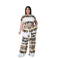 Load image into Gallery viewer, 2 Pieces Set Women Print Ribbon Wholesale 46299424
