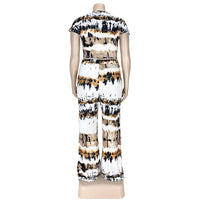 Load image into Gallery viewer, 2 Pieces Set Women Print Ribbon Wholesale 46299424
