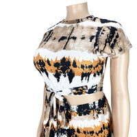 Load image into Gallery viewer, 2 Pieces Set Women Print Ribbon Wholesale 46299424
