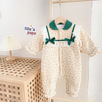 Load image into Gallery viewer, Baby Kid Girls Bow Print Jumpsuits Wholesale 489210462
