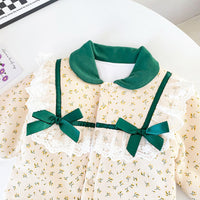 Load image into Gallery viewer, Baby Kid Girls Bow Print Jumpsuits Wholesale 489210462
