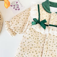Load image into Gallery viewer, Baby Kid Girls Bow Print Jumpsuits Wholesale 489210462
