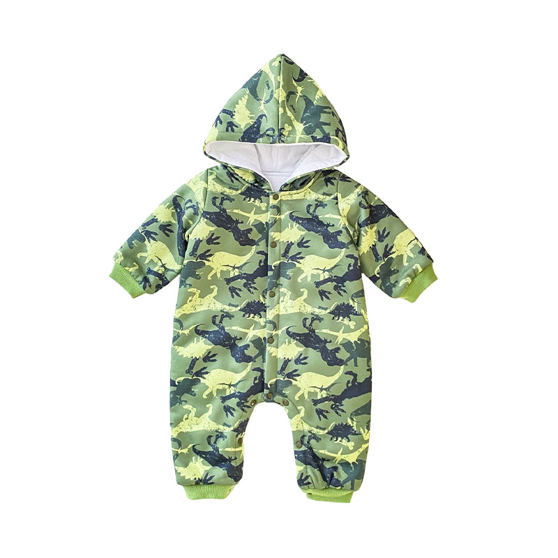 Baby Kid Unisex Letters Dinosaur Animals Print Jumpsuits Wholesale 491110459