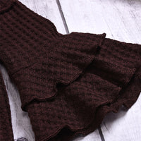 Load image into Gallery viewer, 2 Pieces Set Baby Kid Girls Solid Color Tops And Bow Skirts Wholesale 07447531
