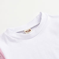 Load image into Gallery viewer, 3 Pieces Set Baby Kid Girls Color-blocking Tops Letters Embroidered Vests Waistcoats And Skirts Wholesale 81217500
