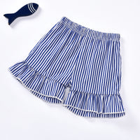 Load image into Gallery viewer, 2-Piece Baby Toddler Girl Drawstring Cami Top With Shorts Stripe Outfit Wholesale 48042805
