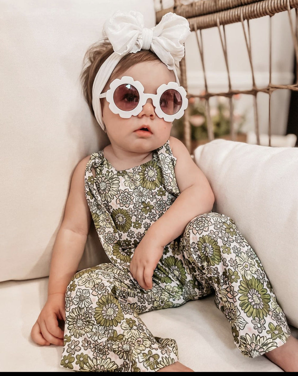 Baby Kid Girls Print Jumpsuits Wholesale 221229187