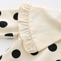 Load image into Gallery viewer, 2 Pieces Set Baby Girls Solid Color Polka dots Jumpsuits Wholesale 510310793
