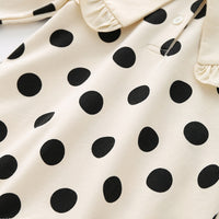 Load image into Gallery viewer, 2 Pieces Set Baby Girls Solid Color Polka dots Jumpsuits Wholesale 510310793

